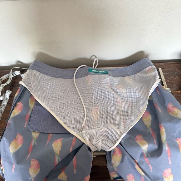 Bonobos Blue and Red Swim Trunks with Elastic Waistband - Picture 10 of 15